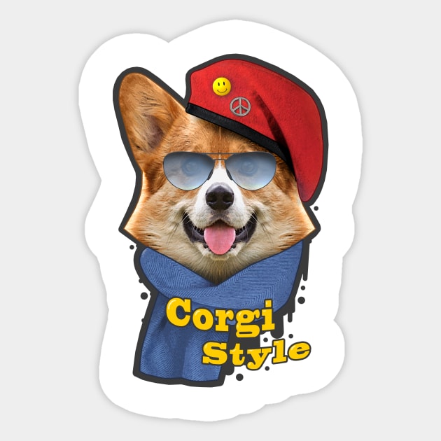 cute corgi Sticker by YMFargon